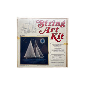 Vintage Ship Sail Boat Craft String Art Kit  #1202 SLOOP 12"x12"  McCulla Sealed